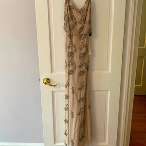 BRAND NEW Adrianna Pappell Beaded Gown. NWT. Pink